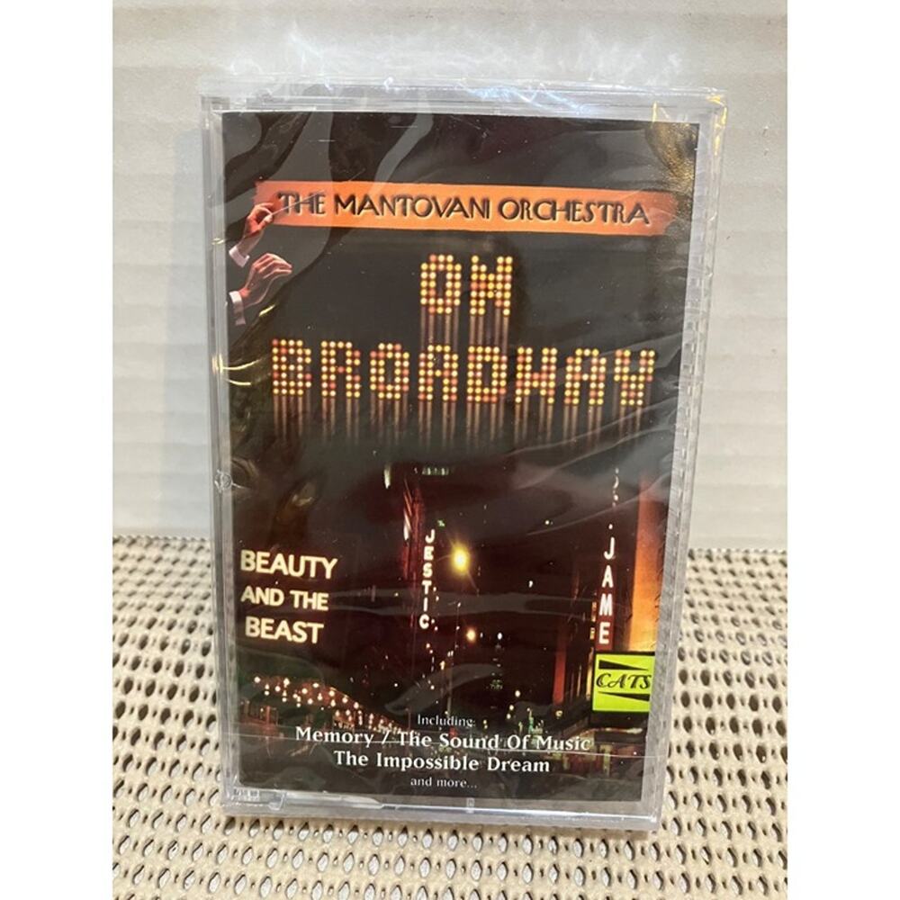 The Mantovani Orchestra Cassette On Broadway Music 1998 Retro Music NEW